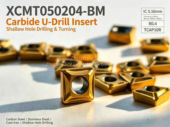 XCMT050204-BM Indexable Drill Insert for CNC Drilling Tools, High Precision and Stable Cutting Performance,ZHUZHOU SITE CEMENTED CARBIDE CO.,LTD,XCMT050204-BM Indexable Drill Insert for CNC Drilling Tools, High Precision and Stable Cutting Performance