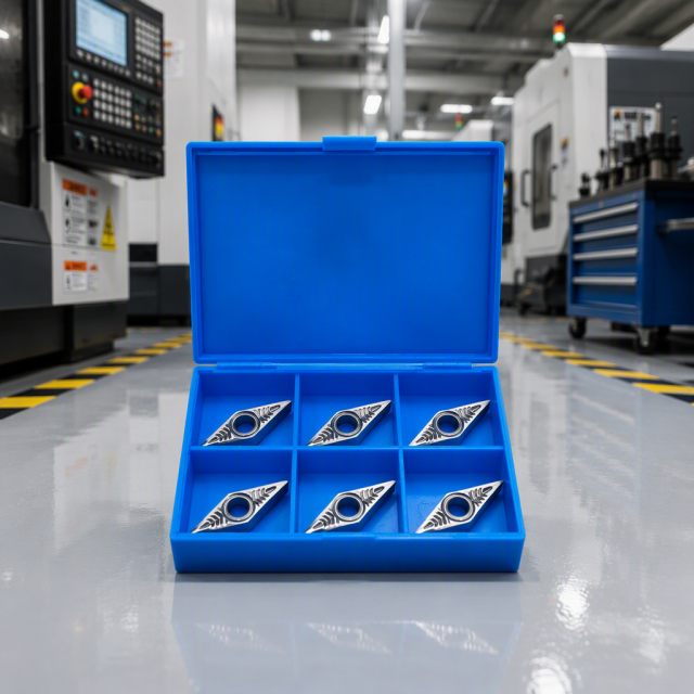 ZZST VCGT160402-AK Carbide Turning Inserts for Aluminum CNC Lathe Machining