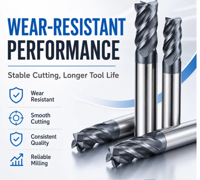 DOHRE HRC55 Solid Carbide 4 Flutes End Mill Carbide CNC Square End Mills for Mold and Stainless Steel,ZHUZHOU SITE CEMENTED CARBIDE CO.,LTD,DOHRE HRC55 Solid Carbide 4 Flutes End Mill Carbide CNC Square End Mills for Mold and Stainless Steel
