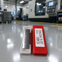 Cemented Carbide Woodworking Insert 15*15*2.5, 4 Edges Reversible Indexable Knife for Spiral Cutter Head