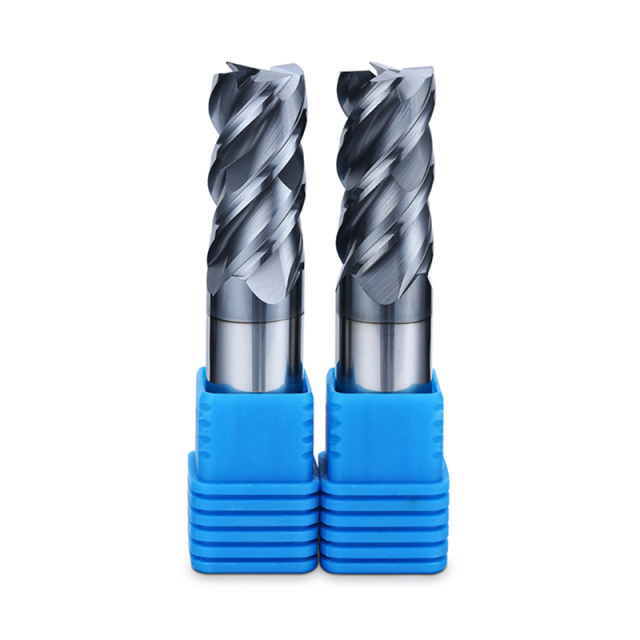 DOHRE HRC55 Solid Carbide 4 Flutes End Mill Carbide CNC Square End Mills for Mold and Stainless Steel