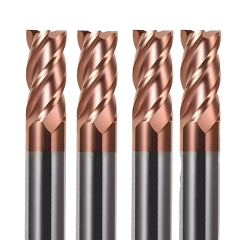 HRC55 Solid Carbide 4 Flute Square End Mill AlTiN Coated CNC Flat Milling Cutter for Steel Stainless Steel