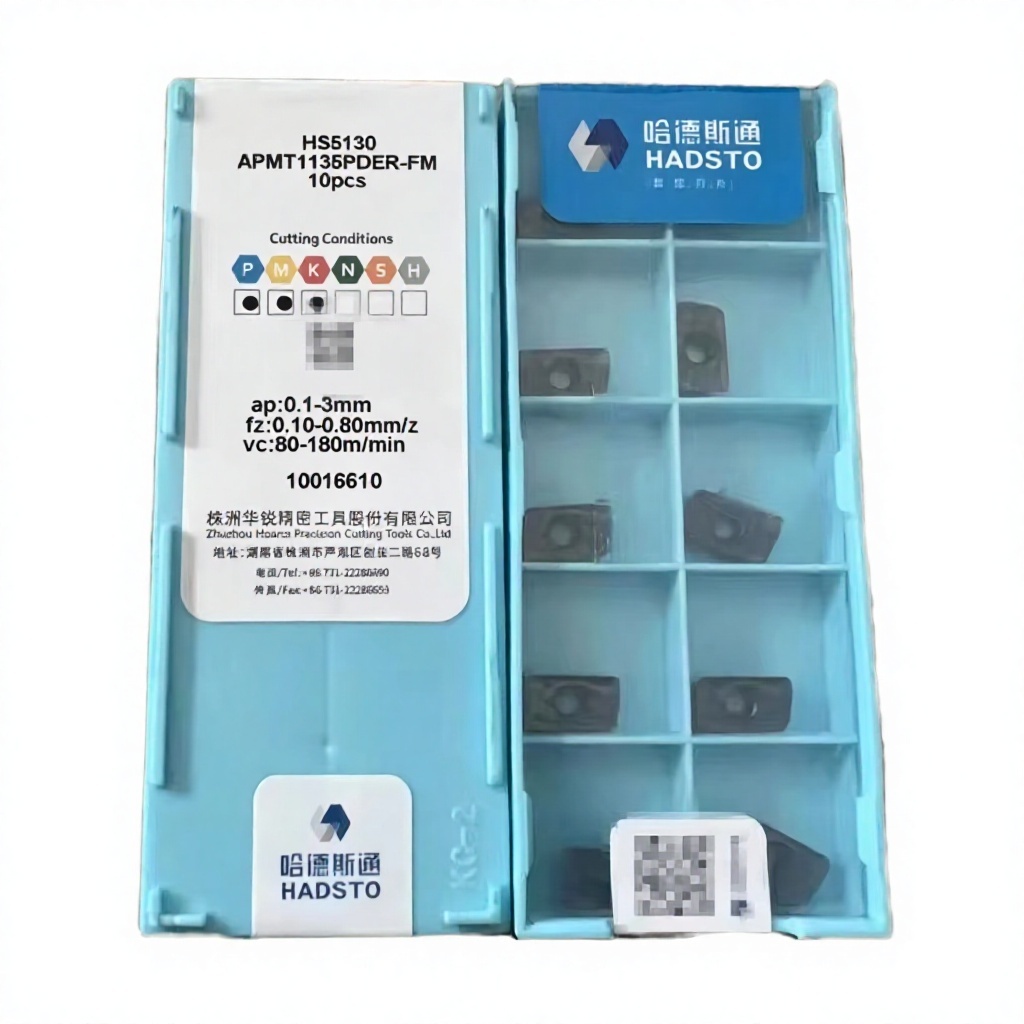 HADSTO APMT1135PDER-FM HS5130 Carbide Milling Inserts for CNC Face Milling and Shoulder Milling