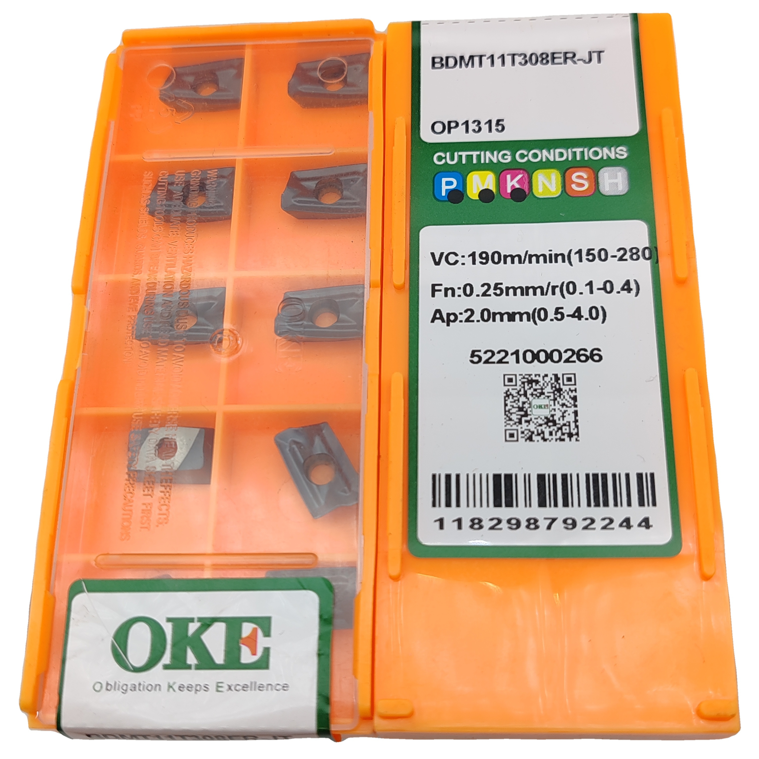 BDMT11T308ER-JT Indexable Carbide Inserts OP1630 OP1515 OP1315 OP1215 for CNC Milling Steel and Stainless Steel