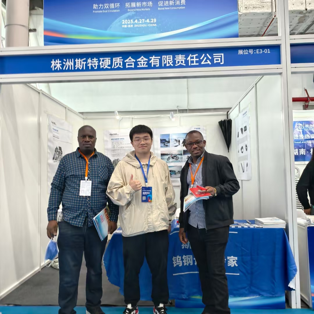 Team at exhibition