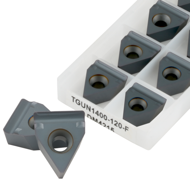 PVD Coated Tungsten Carbide Grooving and Parting Off Turning Tool Insert TGUN1400-120-F DM4215 for CNC Lathe