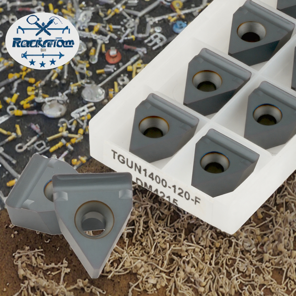 PVD Coated Tungsten Carbide Grooving and Parting Off Turning Tool Insert TGUN1400-120-F DM4215 for CNC Lathe