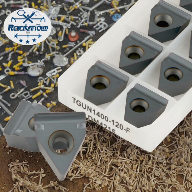 PVD Coated Tungsten Carbide Grooving and Parting Off Turning Tool Insert TGUN1400-120-F DM4215 for CNC Lathe