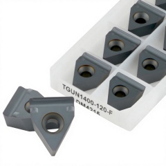 PVD Coated Tungsten Carbide Grooving and Parting Off Turning Tool Insert TGUN1400-120-F DM4215 for CNC Lathe