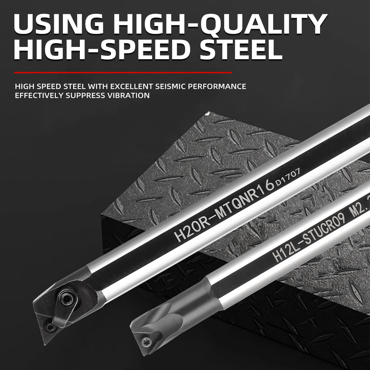 Anti-Vibration High Speed Steel Boring Bar SVJCR SCLCR STUCR  Internal Lathe Tool Holder for Deep Hole CNC Turning