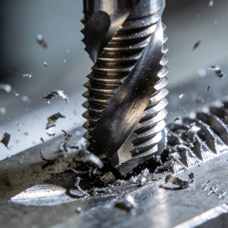 HSS Cobalt TiN Coated Spiral Flute Machine Tap | Metric Fine Thread M3-M8 | Screw Tap for Stainless Steel