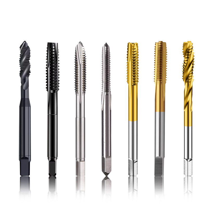 HSS Cobalt TiN Coated Spiral Flute Machine Tap | Metric Fine Thread M3-M8 | Screw Tap for Stainless Steel