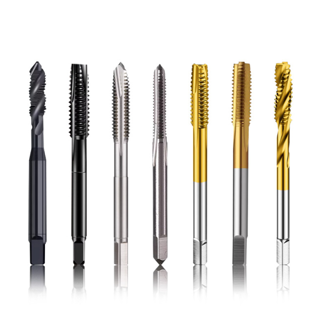 HSS Cobalt TiN Coated Spiral Flute Machine Tap | Metric Fine Thread M3-M8 | Screw Tap for Stainless Steel