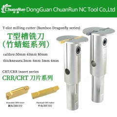Carbide T-Slot Cutter for Flat & Round Head Machining - Fits CRT/CRR Series Blades