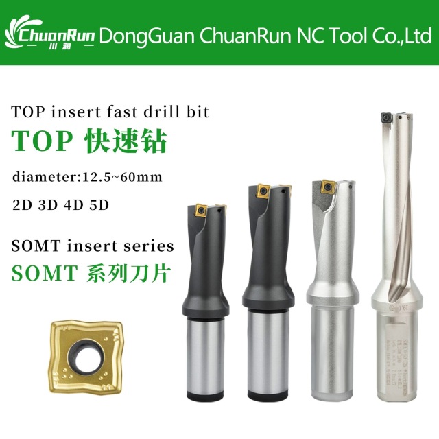 Adjustable Boring U-Drill for Deep Hole Machining | VMCWC Insert Compatible | Self-Centering Design with Coolant Through