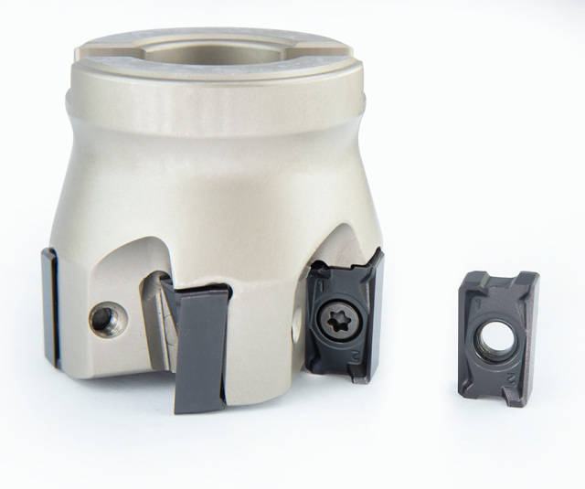 Heavy Duty 90° Right Angle Face Mill | Indexable Carbide Inserts | for Steel & Cast Iron Milling