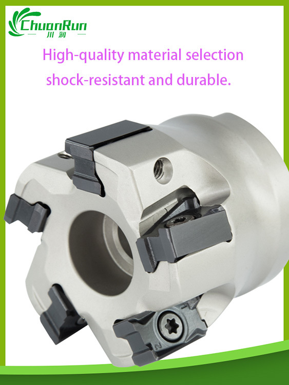 Heavy Duty 90° Right Angle Face Mill | Indexable Carbide Inserts | for Steel & Cast Iron Milling