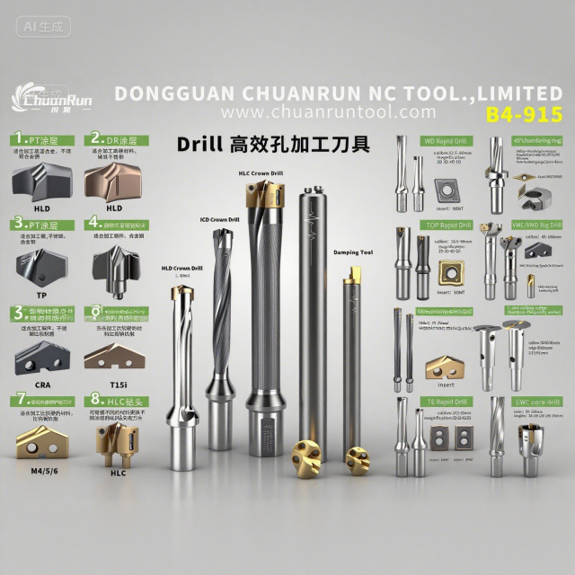 U Drill/Spade Crown Carbon Steel Insert Bit Interchangeable High-Speed Diamond Carbide 8.5~40mm High Efficiency Drilling