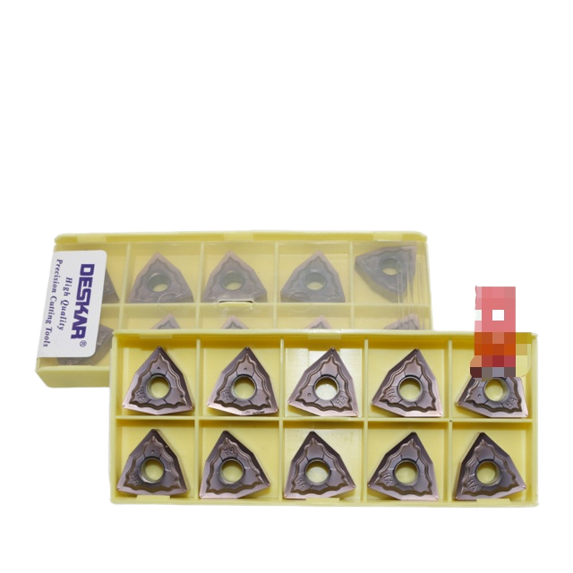 Deskar WNMG080408  Peach-shaped Colorful Tungsten Carbide Turning Tool Inserts for CNC Lathe