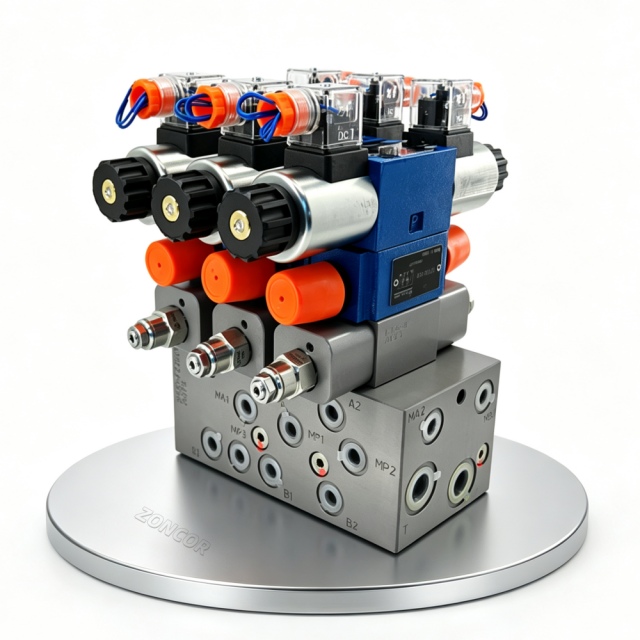 Zoncor Custom Hydraulic Integrated Valve Block,ZONCOR SHOP,Zoncor Custom Hydraulic Integrated Valve Block