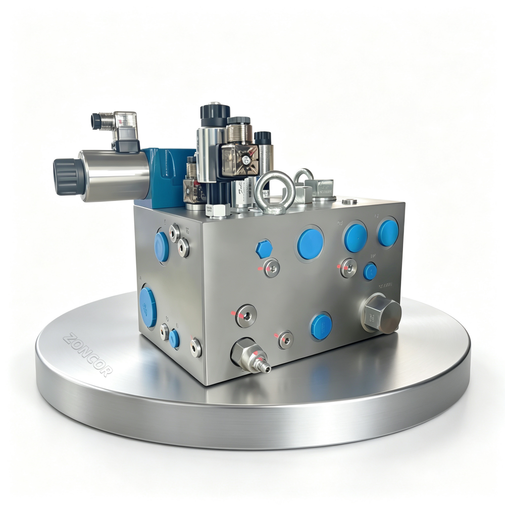 Custom Hydraulic Cartridge Manifold Integrated Valve Block,ZONCOR SHOP,Custom Hydraulic Cartridge Manifold Integrated Valve Block