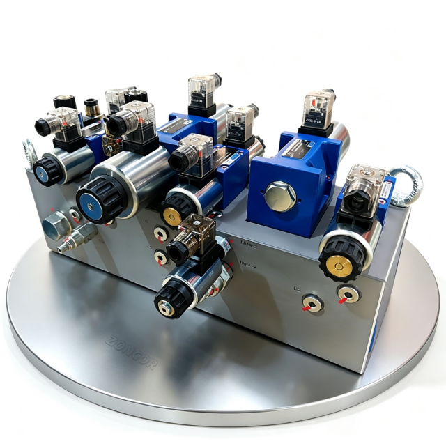 Zoncor Custom Hydraulic Cartridge Manifold Block,ZONCOR SHOP,Zoncor Custom Hydraulic Cartridge Manifold Block