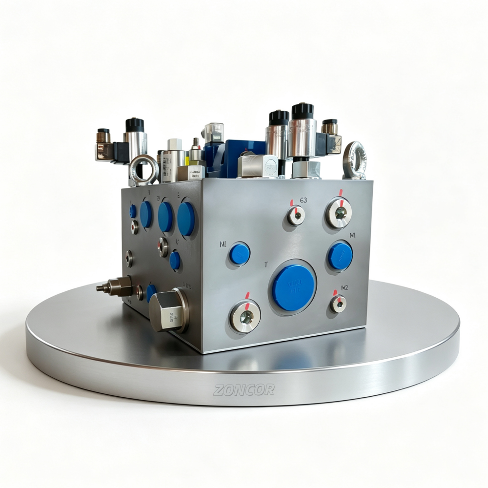 Custom Hydraulic Cartridge Manifold Integrated Valve Block,ZONCOR SHOP,Custom Hydraulic Cartridge Manifold Integrated Valve Block