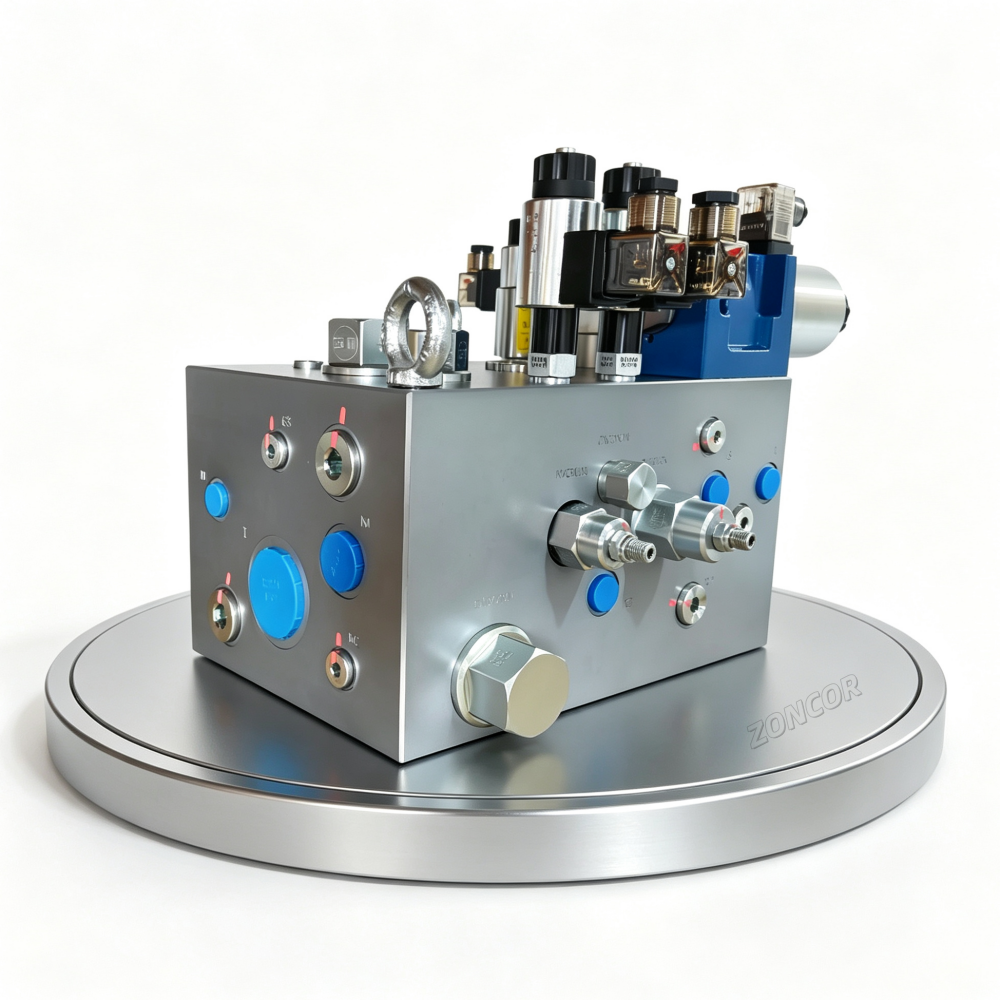 Custom Hydraulic Cartridge Manifold Integrated Valve Block,ZONCOR SHOP,Custom Hydraulic Cartridge Manifold Integrated Valve Block