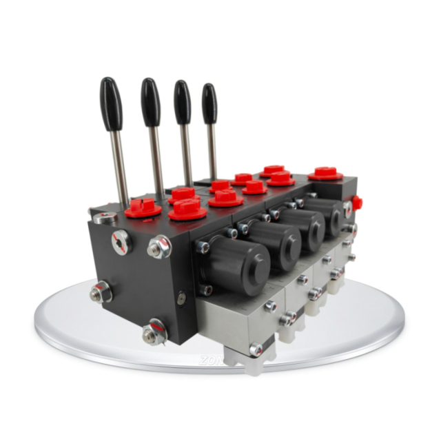 ZONCOR Black Color Multi-way Hydraulic Sectional Directional Control Valve,ZONCOR SHOP,ZONCOR Black Color Multi-way Hydraulic Sectional Directional Control Valve