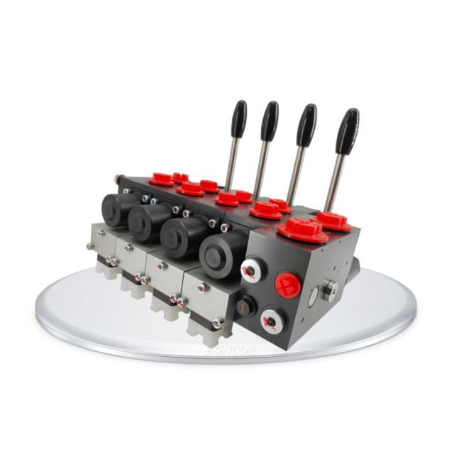 ZONCOR Black Color Multi-way Hydraulic Sectional Directional Control Valve,ZONCOR SHOP,ZONCOR Black Color Multi-way Hydraulic Sectional Directional Control Valve