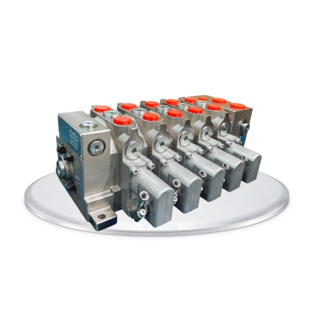 ZONCOR Black Color Multi-way Hydraulic Sectional Directional Control Valve,ZONCOR SHOP,ZONCOR Black Color Multi-way Hydraulic Sectional Directional Control Valve