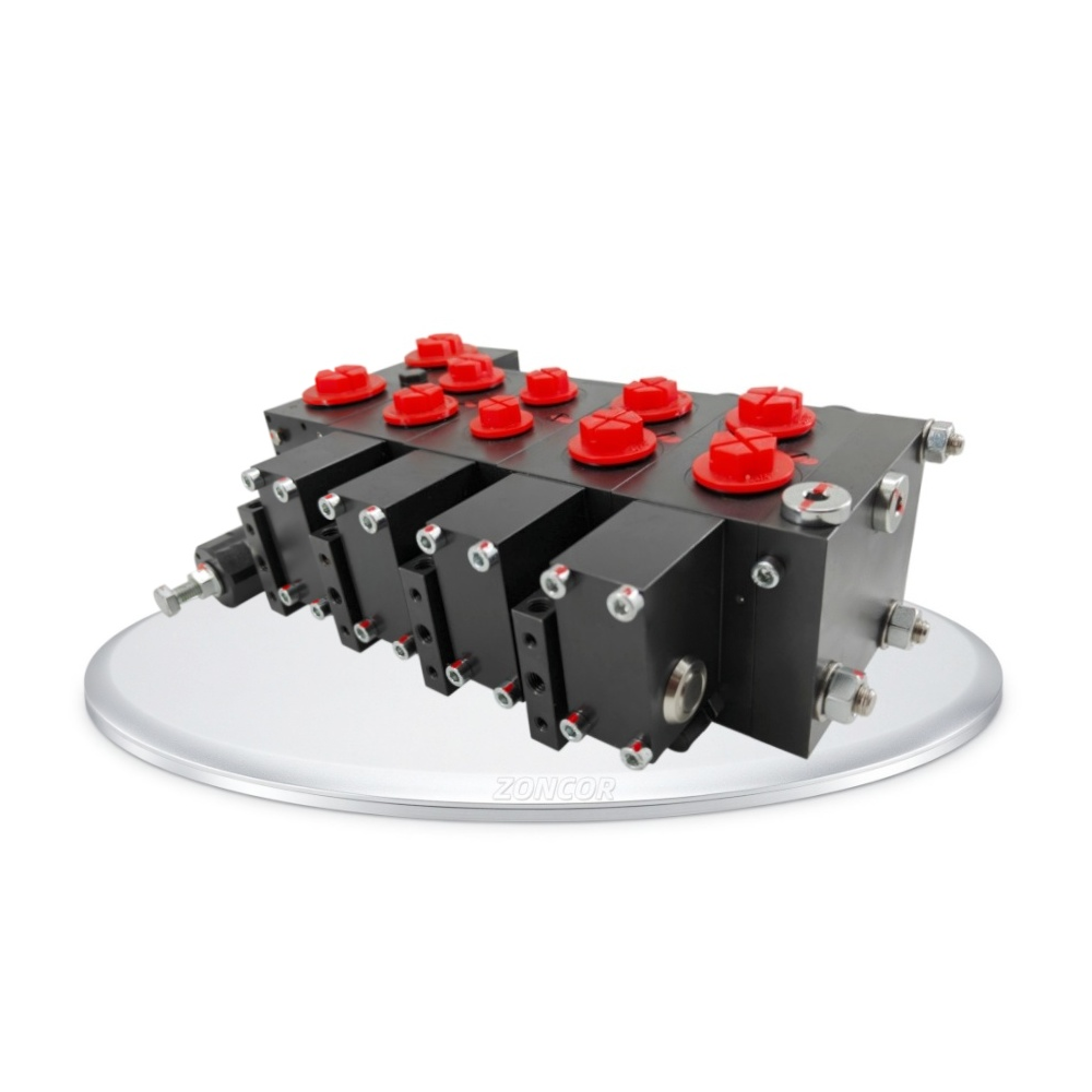 ZONCOR Black Color Multi-way Hydraulic Sectional Directional Control Valve,ZONCOR SHOP,ZONCOR Black Color Multi-way Hydraulic Sectional Directional Control Valve