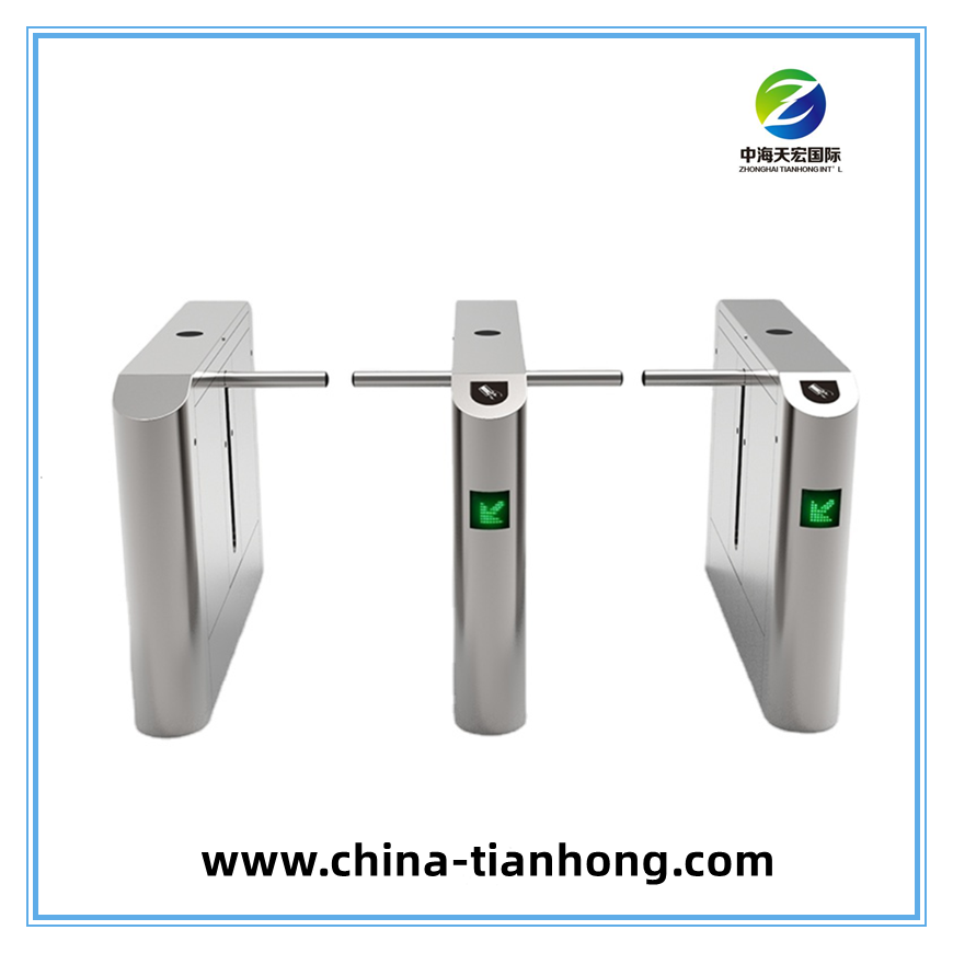 Security Access Control Stainless Steel One Arm Turnstile