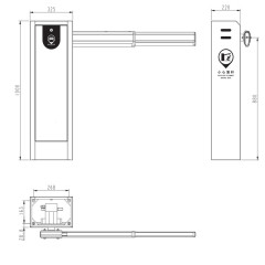 2025 Best Smart Parking Boom Barrier Gate TH-BG2301
