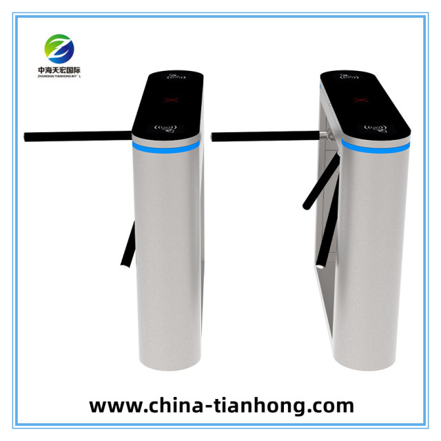 Biometric RFID Access Control Tripod Turnstile Waist Height Turnstile for Building Entrance