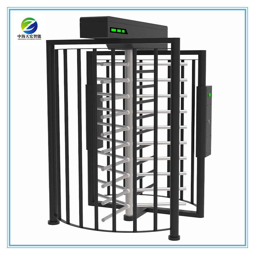 New Full Height Turnstile with Powder Coating Steel & Stainless Steel