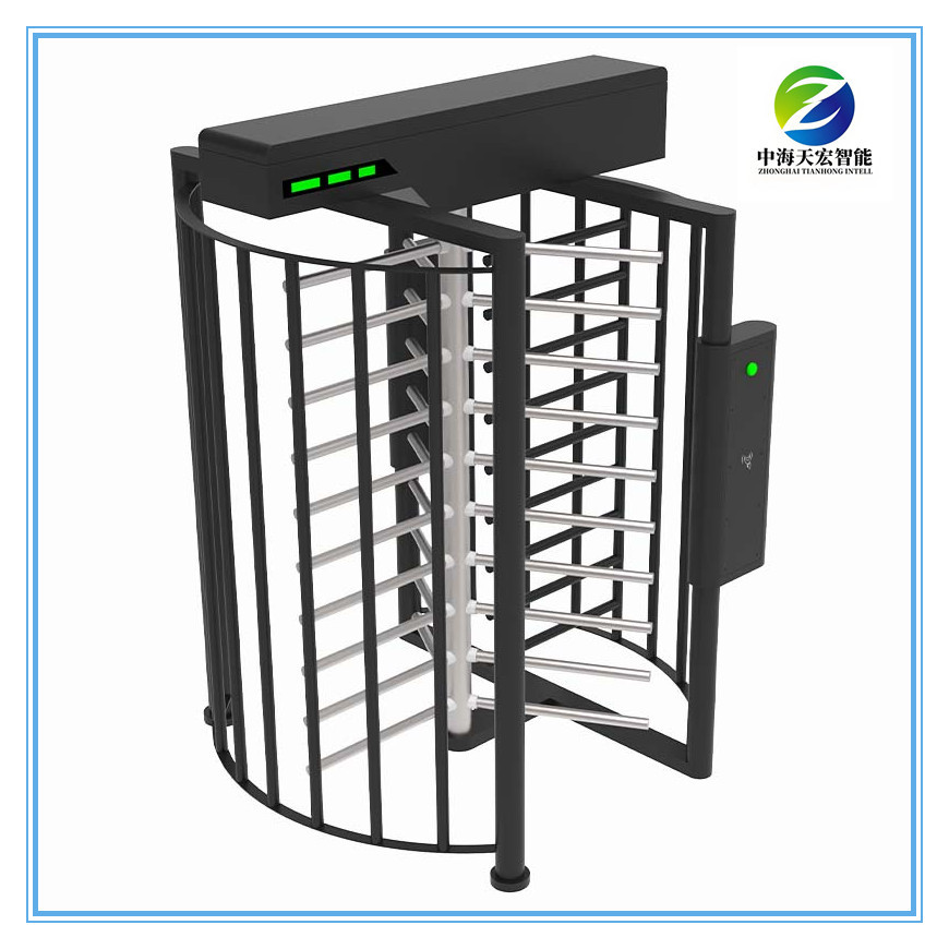 New Full Height Turnstile with Powder Coating Steel & Stainless Steel