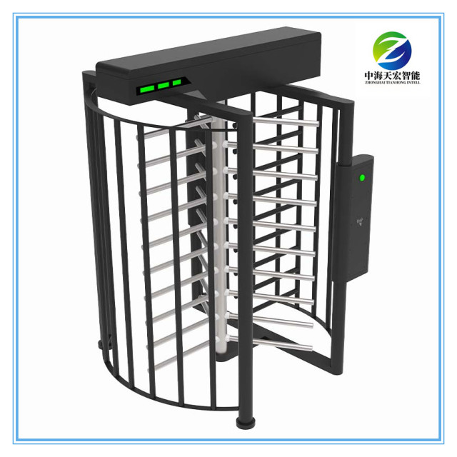 New Full Height Turnstile with Powder Coating Steel & Stainless Steel