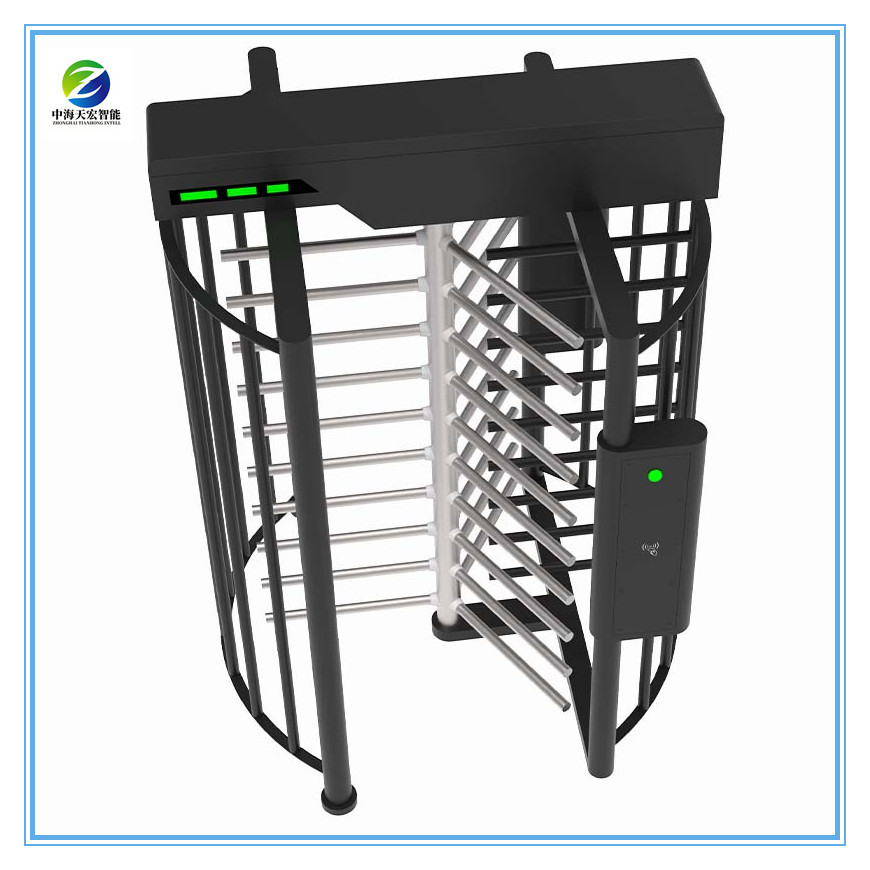 New Full Height Turnstile with Powder Coating Steel & Stainless Steel