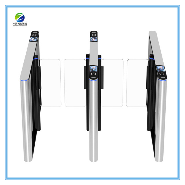 Super Slim Speed Gate with Palmprint Face Recogintion RFID Card Controller