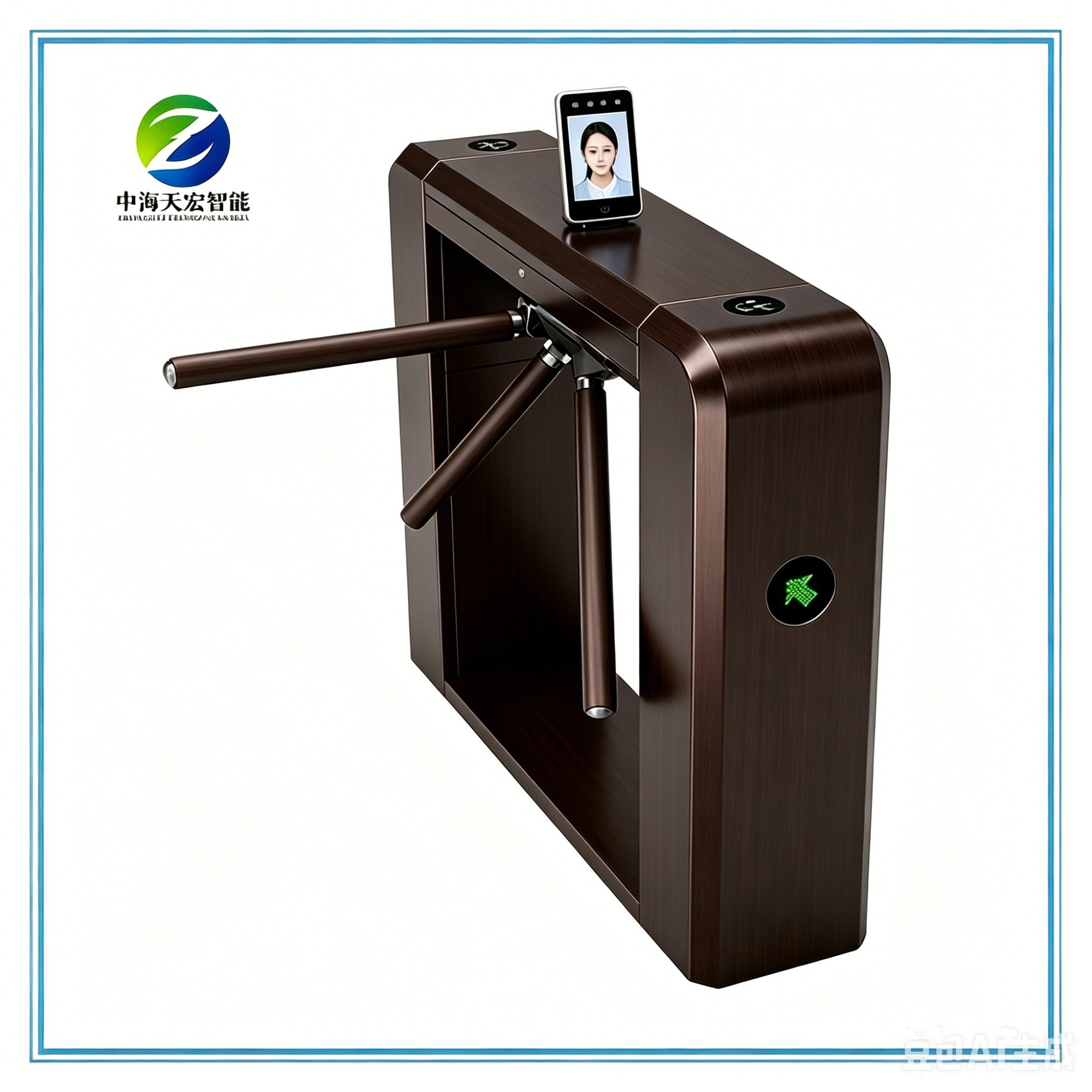 High Security Pedestrian Tripod Turnstile Access Control Gate