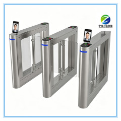 Half Waist Stainless Steel Speed Gate Turnstile with Card Reader Access Control