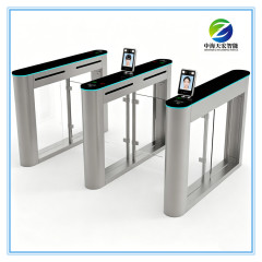 Half Waist Stainless Steel Speed Gate Turnstile with Card Reader Access Control