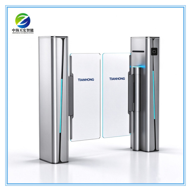 Premium Glass Swing Barrier Gate with RFID Reader | Stylish Office Entrance Turnstile Supplier,http://www.china-tianhong.com,Premium Glass Swing Barrier Gate with RFID Reader | Stylish Office Entrance Turnstile Supplier