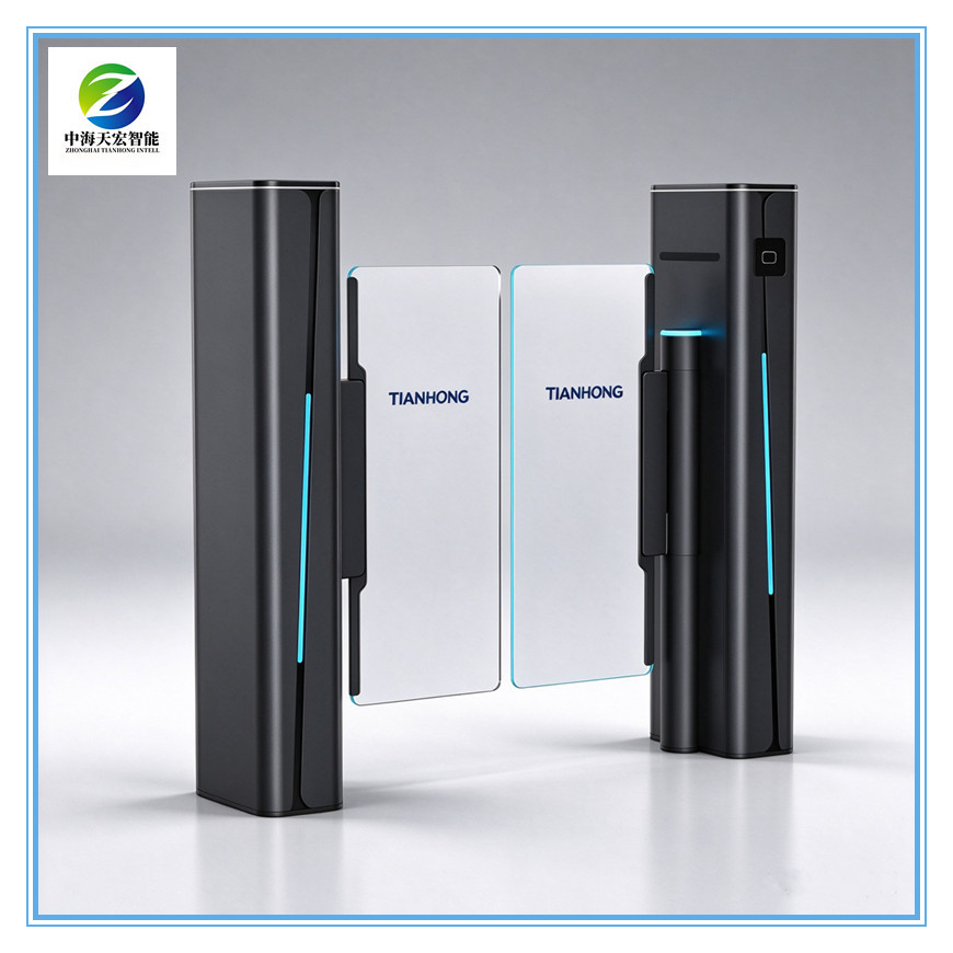 Premium Glass Swing Barrier Gate with RFID Reader | Stylish Office Entrance Turnstile Supplier,http://www.china-tianhong.com,Premium Glass Swing Barrier Gate with RFID Reader | Stylish Office Entrance Turnstile Supplier