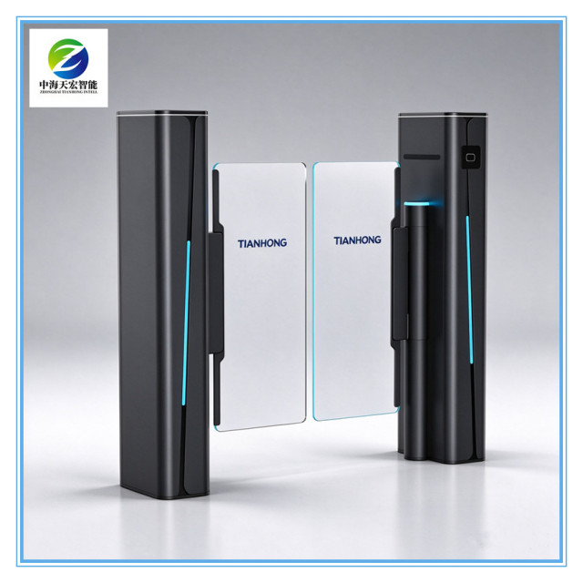 Premium Glass Swing Barrier Gate with RFID Reader | Stylish Office Entrance Turnstile Supplier,http://www.china-tianhong.com,Premium Glass Swing Barrier Gate with RFID Reader | Stylish Office Entrance Turnstile Supplier