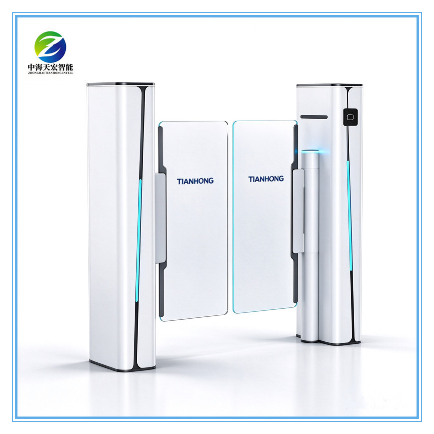 Premium Glass Swing Barrier Gate with RFID Reader | Stylish Office Entrance Turnstile Supplier,http://www.china-tianhong.com,Premium Glass Swing Barrier Gate with RFID Reader | Stylish Office Entrance Turnstile Supplier