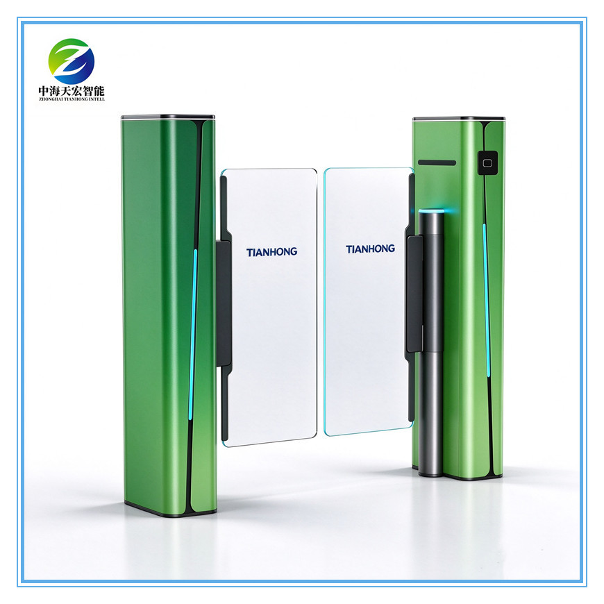 Premium Glass Swing Barrier Gate with RFID Reader | Stylish Office Entrance Turnstile Supplier,http://www.china-tianhong.com,Premium Glass Swing Barrier Gate with RFID Reader | Stylish Office Entrance Turnstile Supplier