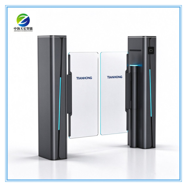 Premium Glass Swing Barrier Gate with RFID Reader | Stylish Office Entrance Turnstile Supplier,http://www.china-tianhong.com,Premium Glass Swing Barrier Gate with RFID Reader | Stylish Office Entrance Turnstile Supplier