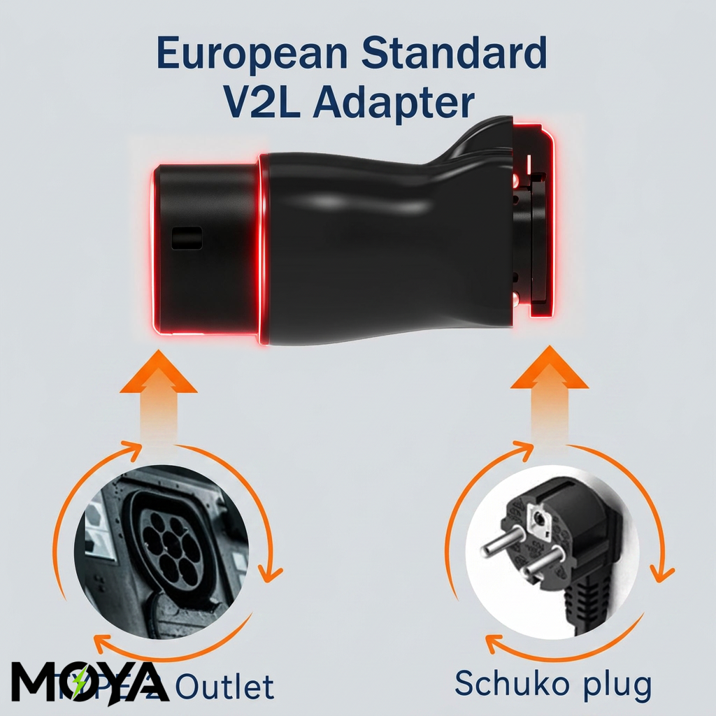 Type 2 V2L Discharger for Electric Vehicles for Discharging as Emergency Power